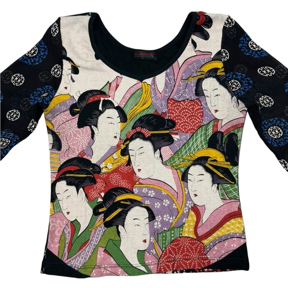 Custo Barcelona Long Sleeve Geisha Paisley Print Small - Picture 6 of 14